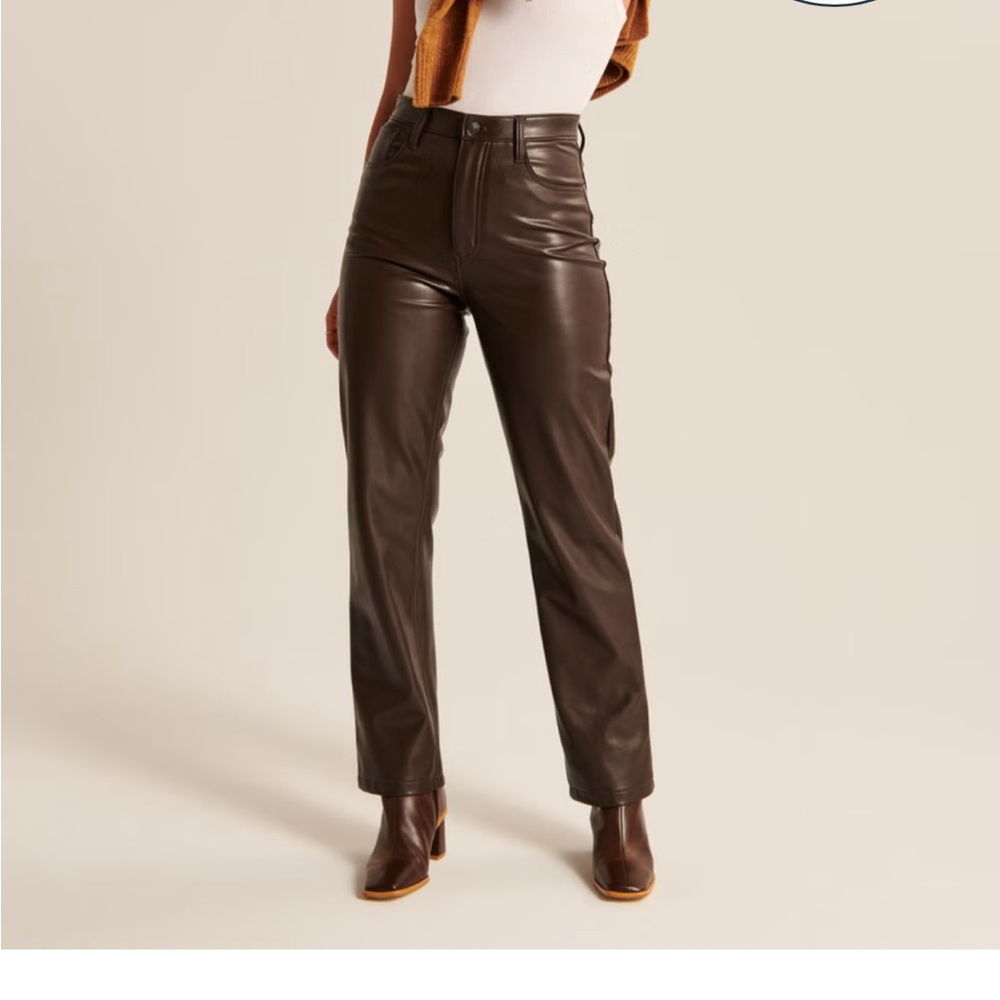 Leather pants.